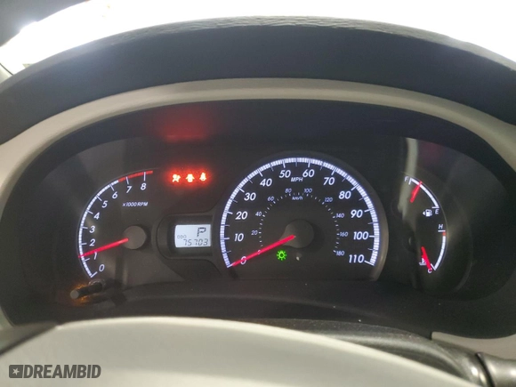 2013 Toyota Sienna LE AAS with VIN 5TDKK3DC0DS287139, listed as a Copart auction lot 45056645 with 75,703 mi miles and Salvage Title. Bid and sale history available at carsss.com. Image 9.