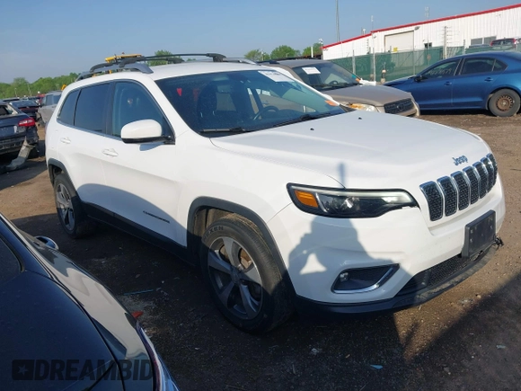 2019 Jeep Cherokee Limited with VIN 1C4PJLDX9KD110531, listed as a IAAI auction lot 42274064 with 87,450 mi miles and . Bid and sale history available at DreamBid. Image 1.
