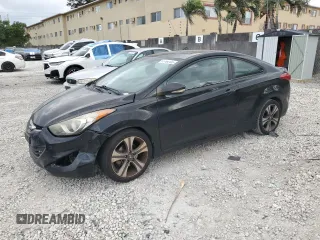 2013 Hyundai Elantra Coupe SE with VIN KMHDH6AE7DU006587, listed as a Copart auction lot 51184105 with 156,546 mi miles and Clean Title. Bid and sale history available at carsss.com. Image 1.