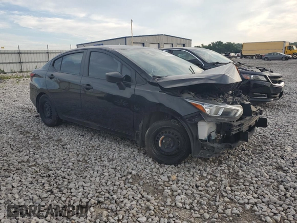 2021 Nissan Versa S with VIN 3N1CN8DV7ML821059, listed as a Copart auction lot 62263455 with 124,444 mi miles and Clean title. Bid and sale history available at DreamBid. Image 4.