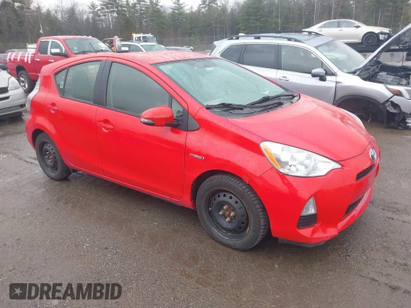 2012 Toyota Prius One with VIN JTDKDTB31C1524326, listed as a IAAI auction lot 41950024 with 60,317 mi miles. Bid and sale history available at carsss.com. Image 1.