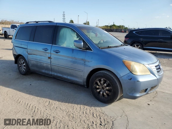 2008 Honda Odyssey EX-L with VIN 5FNRL387X8B020092, listed as a Copart auction lot 47433865 with 185,822 mi miles and Salvage Title. Bid and sale history available at carsss.com. Image 4.