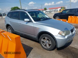 2006 BMW X3 3.0i with VIN WBXPA93406WG82601, listed as a IAAI auction lot 42160796 with 244,389 mi miles and . Bid and sale history available at DreamBid. Image 1.