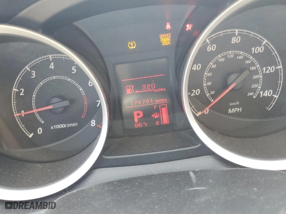 2012 Mitsubishi Lancer ES with VIN JA32U2FU3CU022055, listed as a Copart auction lot 52185265 with 174,701 mi miles and Salvage Title. Bid and sale history available at carsss.com. Image 9.