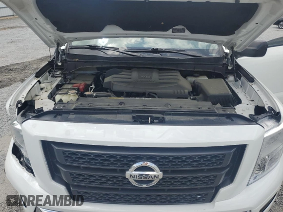 2021 Nissan Titan SV with VIN 1N6AA1ECXMN528984, listed as a Copart auction lot 53950365 with 64,474 mi miles and Salvage title. Bid and sale history available at DreamBid. Image 11.