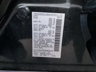 2019 Nissan Rogue SV with VIN 5N1AT2MT7KC840320, listed as a Copart auction lot 43450065 with 15,880 mi miles and Salvage Title. Bid and sale history available at carsss.com. Image 15.