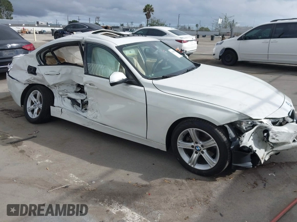 2013 BMW 3 Series 328i with VIN WBA3C1C51DF444361, listed as a IAAI auction lot 41788381 with 1 mi miles. Bid and sale history available at carsss.com. Image 1.