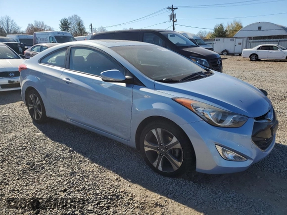 2013 Hyundai Elantra Coupe GS PZEV with VIN KMHDH6AE0DU006527, listed as a Copart auction lot 80030314 with 110,321 mi miles and Salvage Title. Bid and sale history available at carsss.com. Image 4.