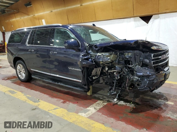 2024 GMC Yukon XL SLT z VIN 1GKS2GKD7RR229235, wystawiony jako Copart lot #56389855 z przebiegiem 19 125 mil mil oraz Szkoda całkowita • Salvage title. Historia ofert i sprzedaży dostępna na DreamBid. Obrazek 4.