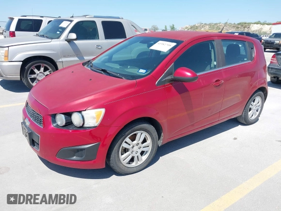 2013 Chevrolet Sonic LT with VIN 1G1JC6SG1D4198054, listed as a IAAI auction lot 41982708 with 157,789 mi miles. Bid and sale history available at carsss.com. Image 2.