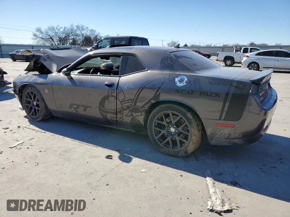 2016 Dodge Challenger 392 Hemi Scat Pack Shaker z VIN 2C3CDZFJ8GH279147, wystawiony jako Copart lot #41882095 z przebiegiem 98 874 mil mil oraz Szkoda całkowita • Salvage title. Historia ofert i sprzedaży dostępna na DreamBid. Obrazek 2.