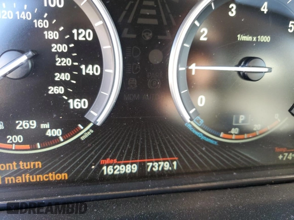 2016 BMW X5 sDrive35i with VIN 5UXKR2C53G0R70709, listed as a Copart auction lot 43890305 with 162,989 mi miles and Salvage Title. Bid and sale history available at carsss.com. Image 9.