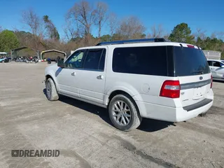 2015 Ford Expedition Max Limited with VIN 1FMJK2AT0FEF46677, listed as a IAAI auction lot 41821917 with 146,420 mi miles and . Bid and sale history available at DreamBid. Image 3.