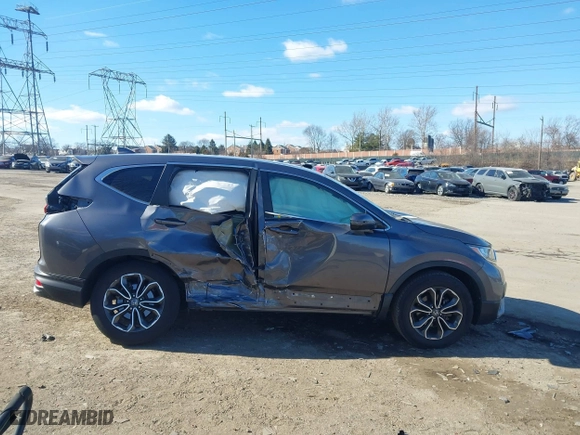 2020 Honda CR-V EX-L with VIN 5J6RW2H80LA016865, listed as a IAAI auction lot 41651030 with 34,666 mi miles. Bid and sale history available at carsss.com. Image 13.