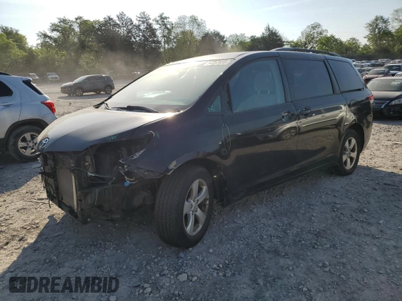 2014 Toyota Sienna LE AAS with VIN 5TDKK3DC6ES490361, listed as a Copart auction lot 54257635 with 164,380 mi miles and Salvage Title. Bid and sale history available at DreamBid. Image 1.