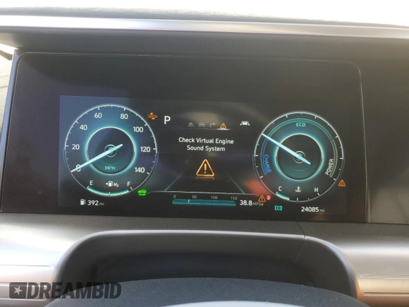 2022 Hyundai NEXO z VIN KM8J74A62NU022104, wystawiony jako Copart lot #86134754 z przebiegiem 24 085 mil mil oraz Szkoda całkowita • Salvage title. Historia ofert i sprzedaży dostępna na DreamBid. Obrazek 9.