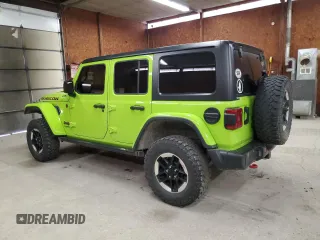 2021 Jeep Wrangler Unlimited Rubicon with VIN 1C4HJXFG3MW827572, listed as a Copart auction lot 50176465 with 33,293 mi miles and Salvage Title. Bid and sale history available at carsss.com. Image 2.