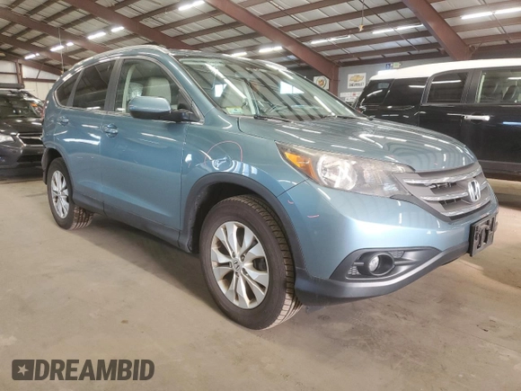 2013 Honda CR-V EX-L with VIN 5J6RM4H75DL045549, listed as a Copart auction lot 52205515 with 79,110 mi miles and Salvage Title. Bid and sale history available at carsss.com. Image 4.