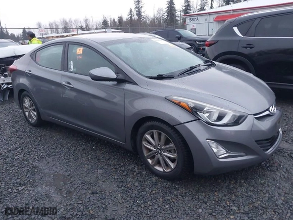 2014 Hyundai Elantra Limited with VIN 5NPDH4AE8EH465342, listed as a IAAI auction lot 41343515 with 1 mi miles. Bid and sale history available at carsss.com. Image 1.