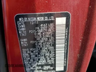 2012 Nissan Juke SV with VIN JN8AF5MV3CT114670, listed as a Copart auction lot 48907584 with 137,870 mi miles and Salvage Title. Bid and sale history available at DreamBid. Image 12.