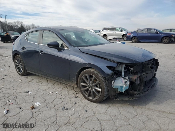 2019 Mazda Mazda3 Hatchback with VIN JM1BPAJM9K1120839, listed as a Copart auction lot 45155585 with 30,841 mi miles and Salvage Title. Bid and sale history available at carsss.com. Image 4.