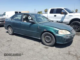 2000 Honda Civic VP z VIN 2HGEJ6619YH556175, wystawiony jako Copart lot #57518555 z przebiegiem 153 087 mil mil oraz Czysty tytuł • Clean title. Historia ofert i sprzedaży dostępna na DreamBid. Obrazek 4.