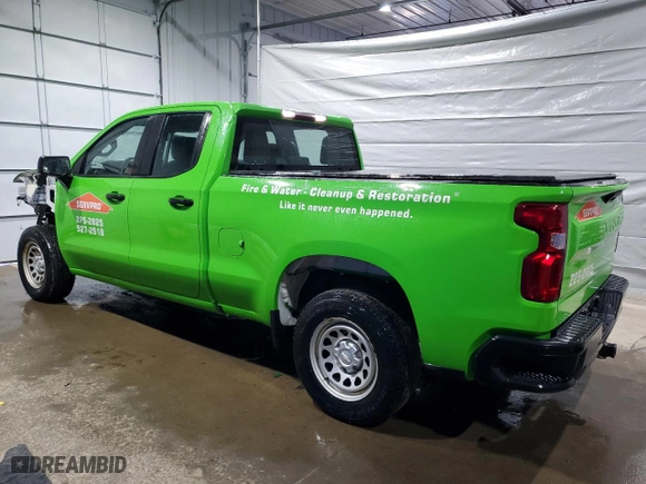 2019 Chevrolet Silverado 1500 Work Truck with VIN 1GCRYAEH1KZ222601, listed as a Copart auction lot 49102385 with 193,244 mi miles and Salvage Title. Bid and sale history available at carsss.com. Image 2.