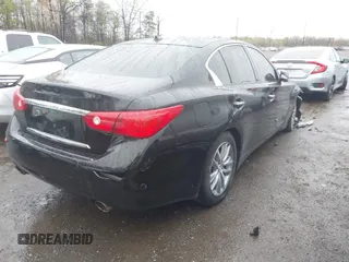 2015 Infiniti Q50 Premium with VIN JN1BV7AP9FM349709, listed as a IAAI auction lot 41976089 with 62,094 mi miles and . Bid and sale history available at DreamBid. Image 4.
