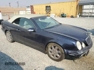 2003 Mercedes-Benz CLK 320 with VIN WDBLK65G33T139654, listed as a Copart auction lot 73169214 with 60,448 mi miles and Salvage Title. Bid and sale history available at DreamBid. Image 4.