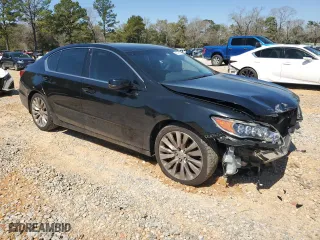 2014 Acura RLX Advance Pkg with VIN JH4KC1F97EC006085, listed as a Copart auction lot 48775915 with 172,195 mi miles and Salvage Title. Bid and sale history available at carsss.com. Image 4.