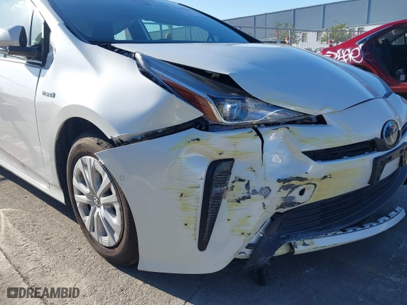 2019 Toyota Prius L Eco with VIN JTDKARFU5K3074181, listed as a IAAI auction lot 41676229 with 28,164 mi miles. Bid and sale history available at carsss.com. Image 16.