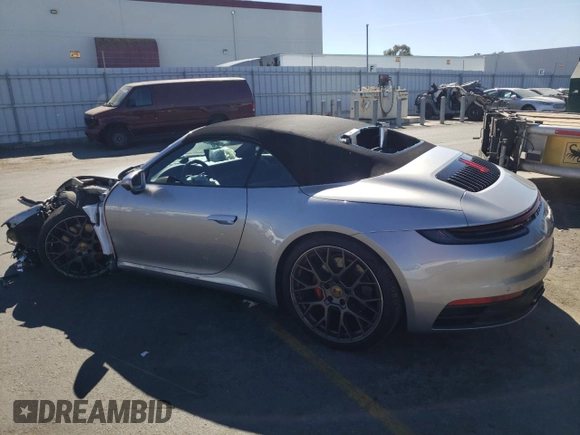 2020 Porsche 911 Carrera S with VIN WP0CB2A9XLS262651, listed as a Copart auction lot 76948374 with 25,800 mi miles and Salvage Title. Bid and sale history available at DreamBid. Image 2.