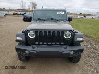 2022 Jeep Wrangler Unlimited Willys with VIN 1C4HJXDN7NW156538, listed as a Copart auction lot 79195464 with 87,081 mi miles and Salvage Title. Bid and sale history available at DreamBid. Image 5.