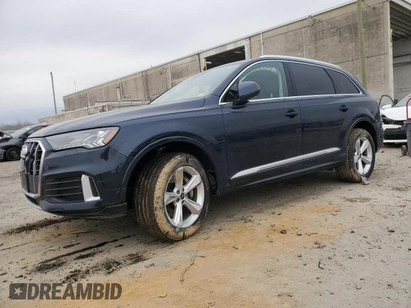 2023 Audi Q7 Premium Plus with VIN WA1LCBF74PD027929, listed as a Copart auction lot 44027295 with 16,982 mi miles and Salvage title. Bid and sale history available at DreamBid. Image 1.
