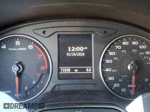 2018 Audi A3 Sedan Premium with VIN WAUAUGFF2J1013807, listed as a Copart auction lot 40755644 with 71,938 mi miles. Bid and sale history available at carsss.com. Image 9.