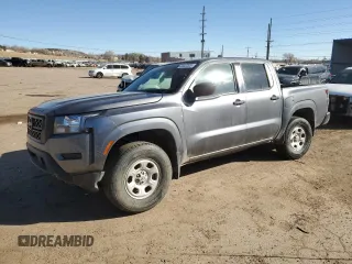 2022 Nissan Frontier S with VIN 1N6ED1EK6NN682724, listed as a Copart auction lot 43447505 with 34,732 mi miles and Salvage Title. Bid and sale history available at carsss.com. Image 1.