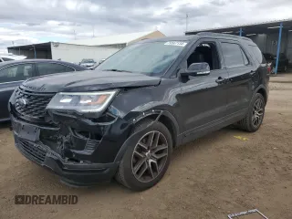 2019 Ford Explorer Sport with VIN 1FM5K8GT9KGB08105, listed as a Copart auction lot 79567134 with 79,705 mi miles and Salvage Title. Bid and sale history available at carsss.com. Image 1.