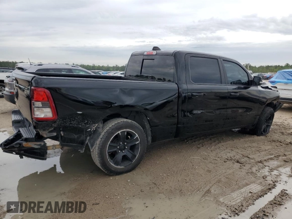 2022 Ram 1500 Big Horn with VIN 1C6RREMT0NN393921, listed as a Copart auction lot 51179695 with 79,839 mi miles and Salvage Title. Bid and sale history available at carsss.com. Image 3.