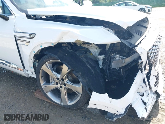 2022 Genesis GV80 with VIN KMUHBDSB2NU079042, listed as a IAAI auction lot 42695020 with 18,719 mi miles and . Bid and sale history available at DreamBid. Image 6.
