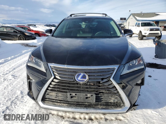 2016 Lexus RX 450h with VIN 2T2BGMCA2GC003901, listed as a Copart auction lot 43034195 with 141,716 mi miles and Salvage Title. Bid and sale history available at DreamBid. Image 5.