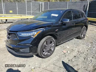 2021 Acura RDX w/A-Spec Package with VIN 5J8TC2H69ML031231, listed as a Copart auction lot 47198795 with 58,154 mi miles and Salvage Title. Bid and sale history available at carsss.com. Image 1.