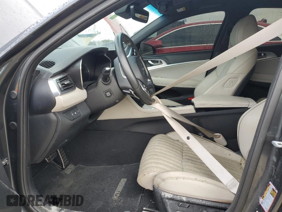 2022 Genesis G70 3.3T with VIN KMTG54TE1NU082076, listed as a Copart auction lot 74058634 with 0 mi miles and Non Repairable. Bid and sale history available at carsss.com. Image 7.