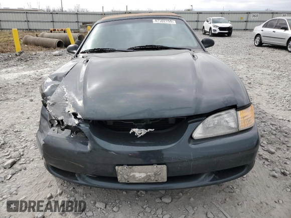 1998 Ford Mustang GT with VIN 1FAFP45X5WF276463, listed as a Copart auction lot 47502755 with 97,931 mi miles and Salvage Title. Bid and sale history available at carsss.com. Image 5.
