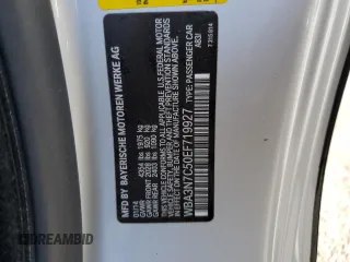 2014 BMW 4 Series 428i with VIN WBA3N7C50EF719927, listed as a Copart auction lot 86313054 with 123,727 mi miles and Salvage Title. Bid and sale history available at DreamBid. Image 14.