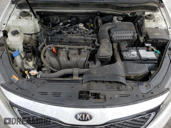 2015 Kia Optima LX with VIN KNAGM4A70F5633967, listed as a Copart auction lot 58937725 with Not provided miles and Salvage title. Bid and sale history available at DreamBid. Image 11.
