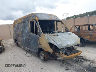 2011 Mercedes-Benz Sprinter Cargo with VIN WD3PE8CC1B5522561, listed as a IAAI auction lot 41943203 with Not Provided miles and . Bid and sale history available at carsss.com. Image 1.