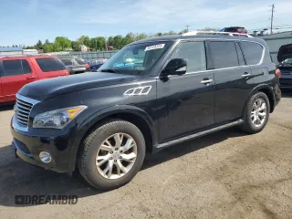 2012 Infiniti QX56 8-passenger z VIN JN8AZ2NCXC9317278, wystawiony jako Copart lot #55125325 z przebiegiem 134 564 mil mil oraz Czysty tytuł • Clean title. Historia ofert i sprzedaży dostępna na DreamBid. Obrazek 1.
