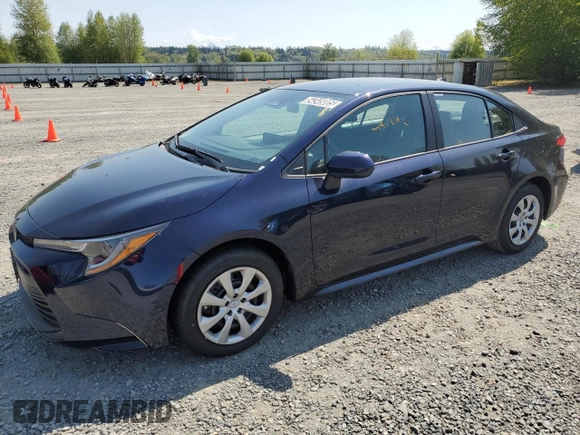 2025 Toyota Corolla LE with VIN 5YFB4MDE7SP265291, listed as a Copart auction lot 54345005 with 1,035 mi miles and Clean Title. Bid and sale history available at carsss.com. Image 1.