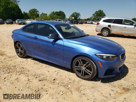 2018 BMW 2 Series M240i with VIN WBA2J5C59JVC07341, listed as a Copart auction lot 45377333 with 41,486 mi miles. Bid and sale history available at carsss.com. Image 4.