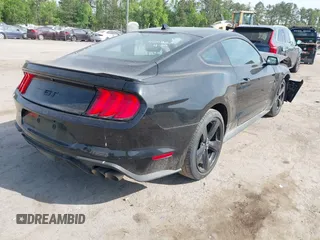 2022 Ford Mustang GT with VIN 1FA6P8CF5N5108599, listed as a IAAI auction lot 42095377 with 20,154 mi miles. Bid and sale history available at carsss.com. Image 4.